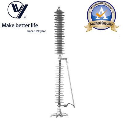 Dobra cena 110kV Polymer Housed Surge Arrester with Leave Device for Substation w Internecie